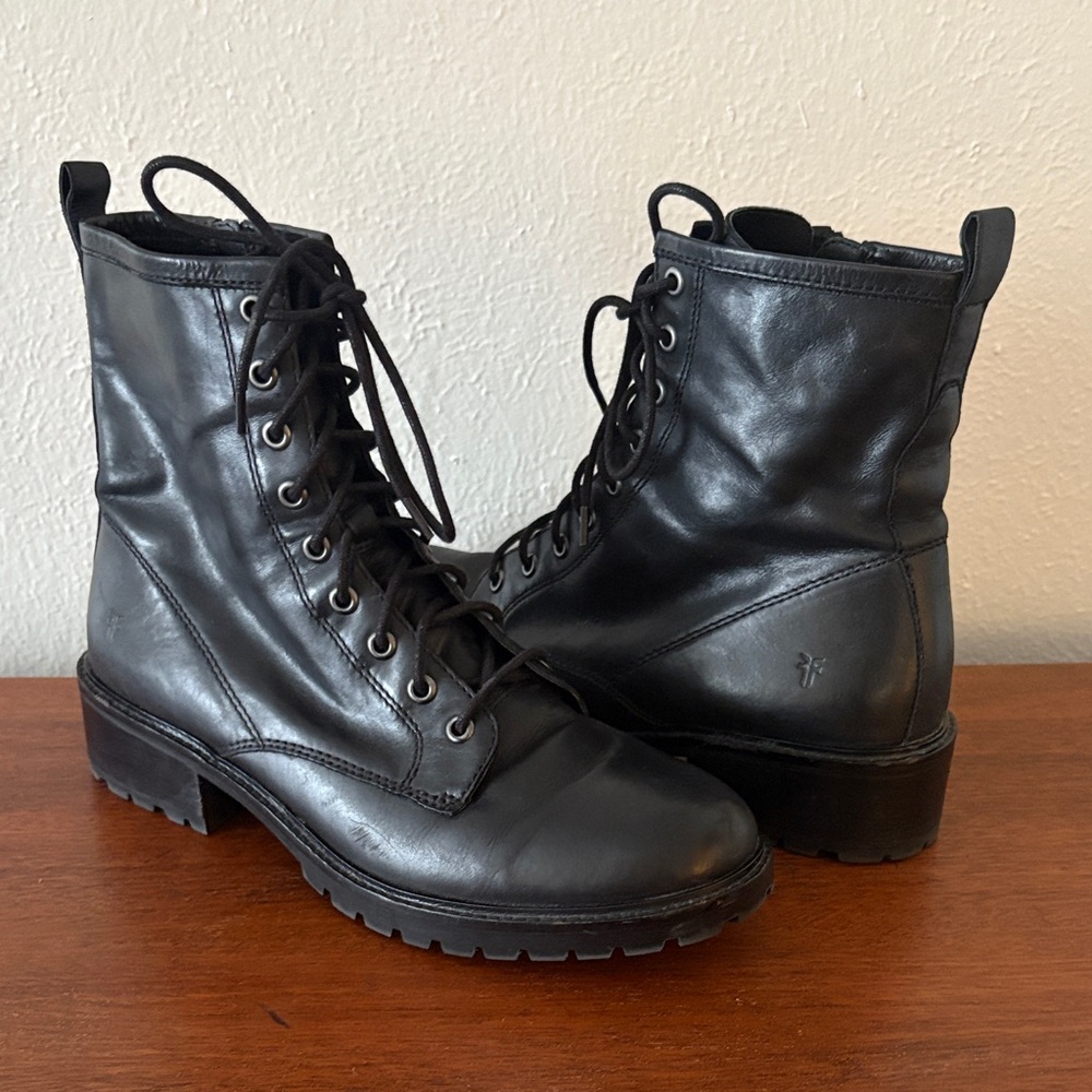 FRYE Foster Combat Boots EUC
